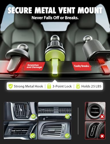 Bracketron TripGrip Car Phone Holder, Dashboard & Air Vent Phone Mount - style: Vent & 3M Stick 1.0