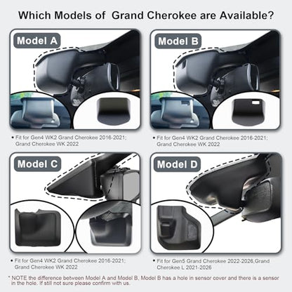 Mangoal Front 4K & Rear 1080P Dash Cam for Jeep Grand Cherokee 2016-2021 - style: Model A Front 4K and Rear 1080P