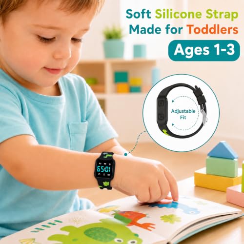 BEN NEVIS Potty Training Watch, Digital Toddler Watch with Countdown/Music/Alarm Clocks/Vibration Reminder and Waterproof, Remind Toddler to Go to The Toilet - color: 02-MengLong