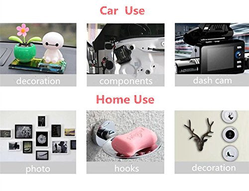 Pop Up Adhesive Dots Double Sided Mounting Tabs Round Sicky Pads Foam Tape Sticky Suction Tab Perfect for Dashboard Toys, Windshield, GPS, Tiles, Walls - size: 1.08 In Diameter
