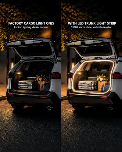 Trunk LED Light Strip for Toyota RAV4 2013-2021, Warm White Cargo Light - color: 2013-2021 RAV4（Warm White）