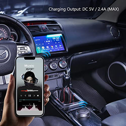 Smof Bluetooth Aux Car Adapter, BT5.2 Audio Receiver for Car/Home Stereo - size: Without Charger