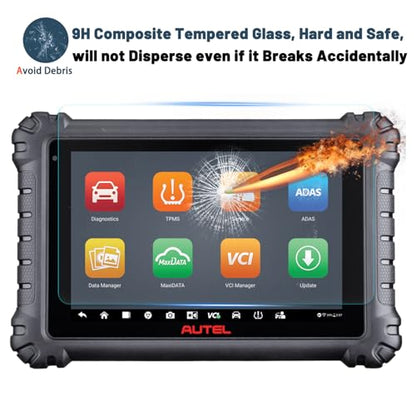 Ruiya Screen Protector for Autel MaxiPRO MP900E /MP900-ts/MP900BT/MP900/MP900E/DS900-ts/DS900BT/MaxiTPMS Ts900/MaxiCOM MK900/MK900-ts/MK900BT 8" Display Touchscreen,9HD Anti-glare Tempered Glass - color: MaxiPRO MP900E