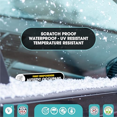 Autistic Occupant Car Sticker | 2 Pack Autism Awareness Accessories | Child Safety Decal, Bumper Car Sign | 5x1 inches Permanent Glossy Vinyl | Autistic Occupant on Board Small Sign (New Yellow) - color: New Yellow
