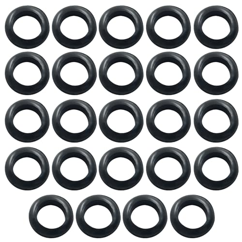 24 Pcs Rubber Grommet, 3/4" ID 7/8" Hole, Black - color: Black, size: 20mm (3/4 inch)-24pcs