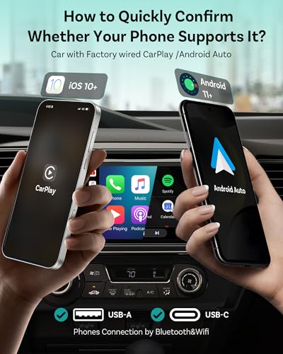 OTTOCAST Mini Nova Wireless CarPlay & Android Auto USB-C Adapter