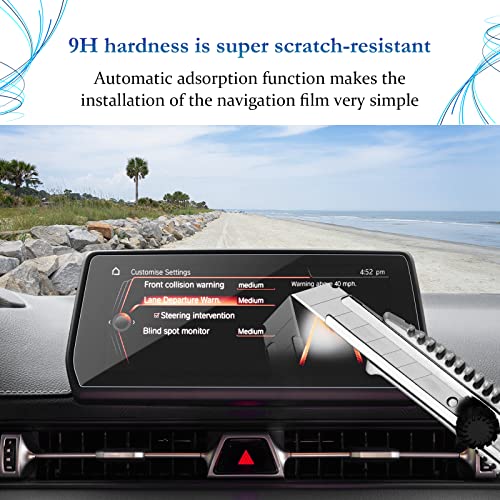 SKTU Screen Protector Foils for 2020-2025 2026 Toyota GR Supra A90 8.8In Navigation GR Supra Accessories Tempered Glass Scratch Resistance HD Clear - color: 2020-2026 GR Supra 8.8 Inch Tempered Glass