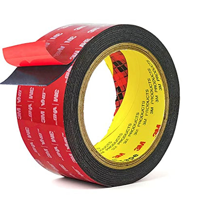 3M Double Sided Tape Heavy Duty Mounting Tape Strong Adhesive Tape Waterproof Foam Tape Picture Hanging Strips for LED Strip Light Indoor and Outdoor (2in X 10ft) - size: 2in x 9.85ft