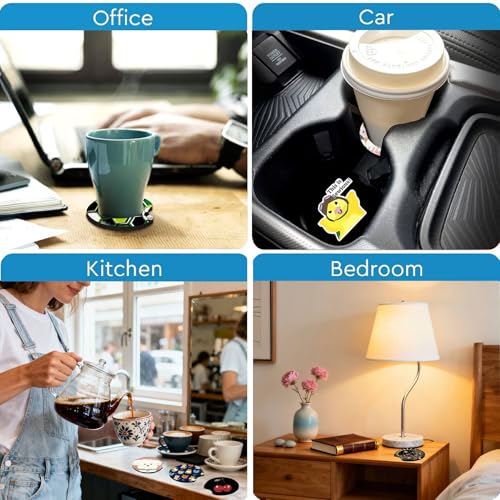 2PCS Rubber Duck Car Cup Holder Coasters Universal Anti-Slip Rubber Mat - color: Rubber Duck