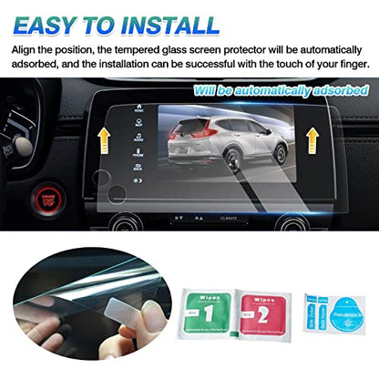 Autorder Screen Protector for 2017-2020 2021 2022 Honda CR-V CRV EX EX-L Touring Tempered Glass 9H Navigation Touchscreen Protective Film(7-Inch) - size: 2017-2022 CR-V