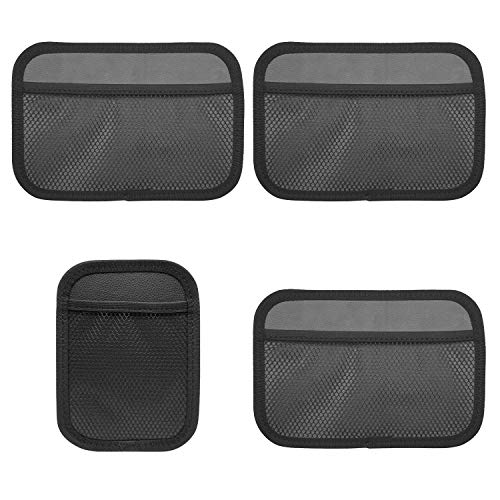 INNOLIFE Car Net Pocket Side Clutter Scattered Storage Phone Holder Strong Paste Organizer 8"x5.75"(3pcs L, 1pcs S) - size: 3 Large+1 Small