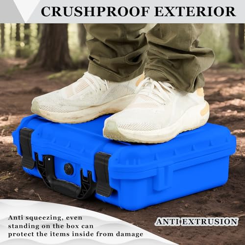 Relaxweex 8.5 x 6.5 x 3.7 Inch Hard Case, Grid Shell, Blue - color: Blue, size: 8.5 x 6.5 x 3.7 Inch, style: Grid Shell