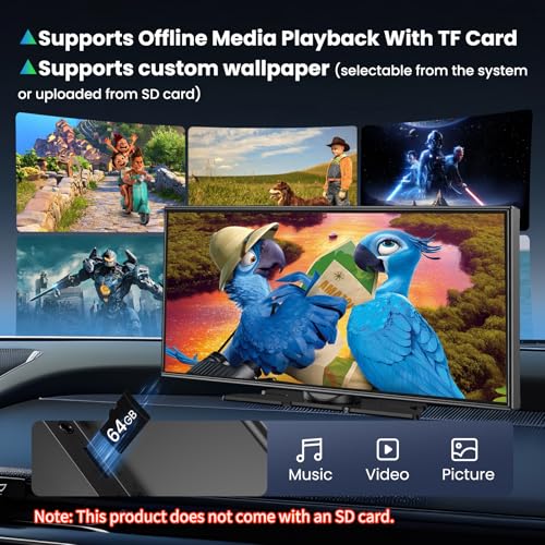 11.5 inch CarPlay Screen for Car, Built-in N-etflix/YouTube and Other apps