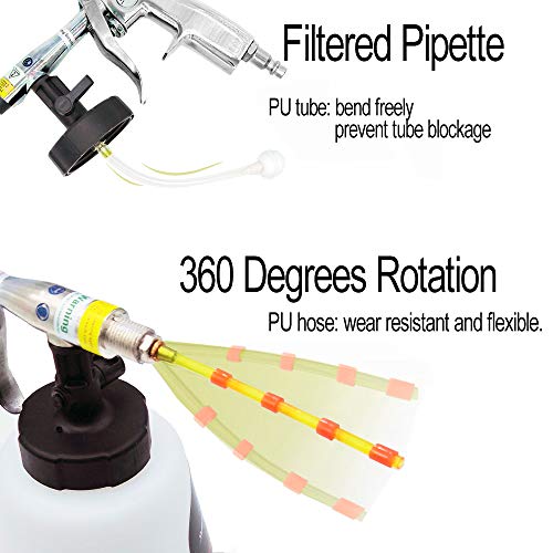 Car Interior Cleaner Auto Detail Tools Car Detailing Kit(Needs Air Compressor) High Pressure Car Cleaning Gun Car Cleaning Kit for Vehicle Upholstery Carpet Seat
