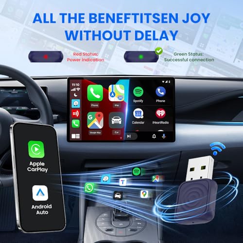 CarlinKit Mini Ultra Wireless Carplay & Android Auto 2-in-1 Adapter