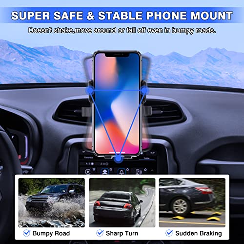 Karltys Car Phone Holder for Jeep Renegade 2015-2024 Accessories Renegade Cell Phone Holder Air Vent Mount for 4-7 Inch Phones Hands Free Thick Case Friendly Mobile Stand - size: 15-23 Renegade Phone Holder