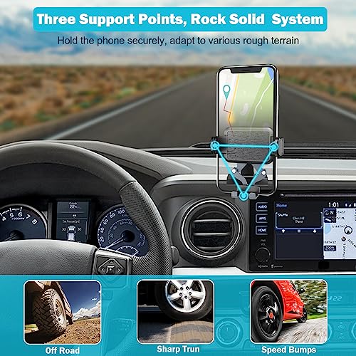 Adjustable Dashboard Metal Phone Mount Holder for 2016-2023 Toyota Tacoma - style: Universal Mount
