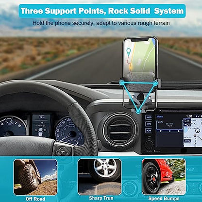 Adjustable Dashboard Metal Phone Mount Holder for 2016-2023 Toyota Tacoma - style: Universal Mount
