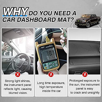 CARTIST Dash Cover for Ford F-150 2004 2005 2006 2007 2008/Lincoln Mark LT - size: Ford F150 2004-2008
