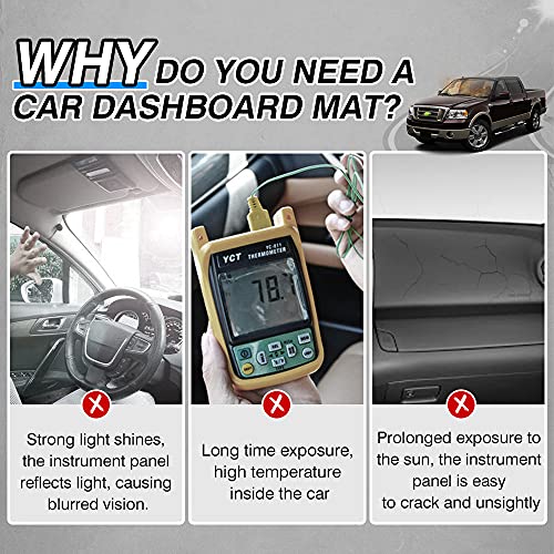 CARTIST Dash Cover for Ford F-150 2004 2005 2006 2007 2008/Lincoln Mark LT - size: Ford F150 2004-2008
