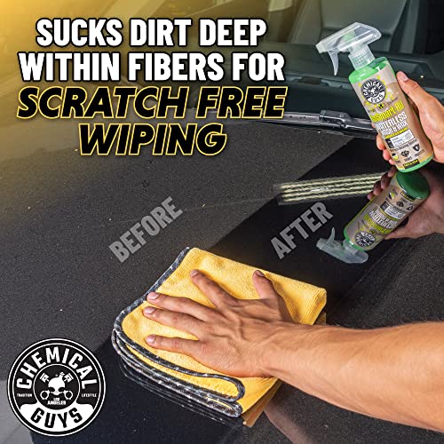 Chemical Guys, Professional Microfiber Towels, 16 x 16 in, Gold, 3 Pack - color: Yellow, size: 3 Pack