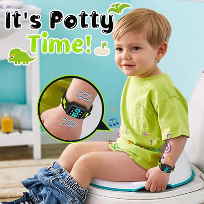 BEN NEVIS Potty Training Watch, Digital Toddler Watch with Countdown/Music/Alarm Clocks/Vibration Reminder and Waterproof, Remind Toddler to Go to The Toilet - color: 01-Black-MengLong