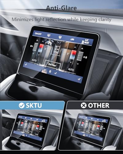 SKTU 4PCS for 2026 2027 Cadillac Vistiq Screen Protector for 2026+ Cadillac Vistiq (Luxury/Premium Luxury/Sport/Platinum) 33-Inch Navigation & Central AC Screen Cadillac Vistiq 2026 2027 Accessories Nano Screen Protective Film [Ultra HD, Anti-Glare&Scratc