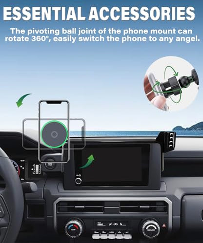 Car Phone Mount for 2024 2025 2026 Toyota Tacoma 8" Screen Accessories - size: fit for 2024-2026 Toyota Tacoma(8 Inch Screen)