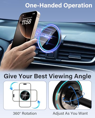 SKYLOTEC Magnetic Charger Phone Holder for Mazda CX-5 CX 5 2017-2025 - color: Magnetic Wireless Charger, size: CX-5 2017-2025