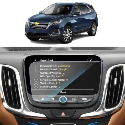 SKTU 2024 Chevy Equinox Screen Protector for 2018-2024 Equinox LT Premier/2016-2025 Malibu/2016-2019 Volt (LT, Premier) Anti-Scratch HD Clear(8 Inch) - color: 2018-2024 Equinox 8 Inch