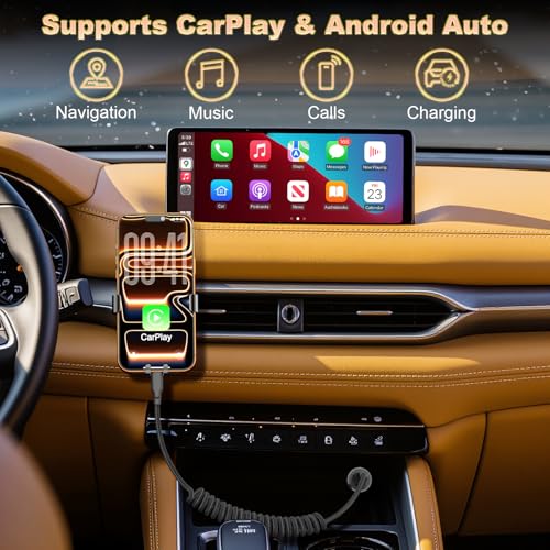 USB A to USB C Coiled CarPlay Cable Fast Charging [2-Pack, 3ft]