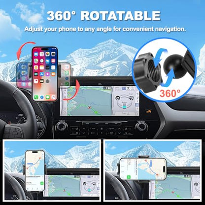 Car Phone Holder Fit for 2020-2025 Toyota Highlander Accessories Phone Mount 8-inch Screen Fixed Clip, Cell Phone Automobile Cradles Hands-Free 360 Degree Rotation Not Affect Air Vent - size: 2020-2025 Toyota Highlander