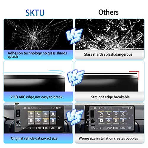 SKTU 9" Screen Protector for 2023-2026 Honda CRV(Hybrid)/2023-2026 Acura Integra Honda CRV 2026 2025 2024 Accessories [Tempered Glass, Ultra Clear] - color: 2023-2026 CR-V/Integra 9In Tempered
