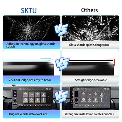SKTU 9" Screen Protector for 2023-2026 Honda CRV(Hybrid)/2023-2026 Acura Integra Honda CRV 2026 2025 2024 Accessories [Tempered Glass, Ultra Clear] - color: 2023-2026 CR-V/Integra 9In Tempered