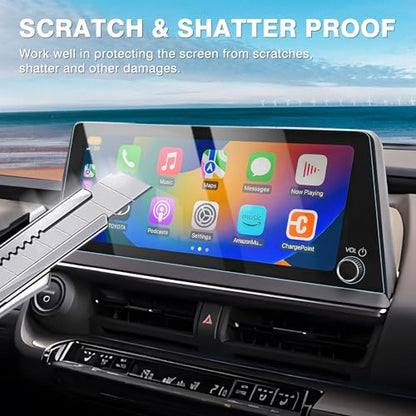 Karltys 2PC Screen Protector for 2023-2026 Toyota Prius 12.3 Inch(Limited/XLE/Nightshade Edition) [No Glare & Fingerprint] Tempered Glass Toyota Prius Accessories - size: 12.3"Toyota Prius 2023-2026