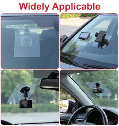 8Pcs Electrostatic Windshield Sticker, PET Electrostatic Film for Car
