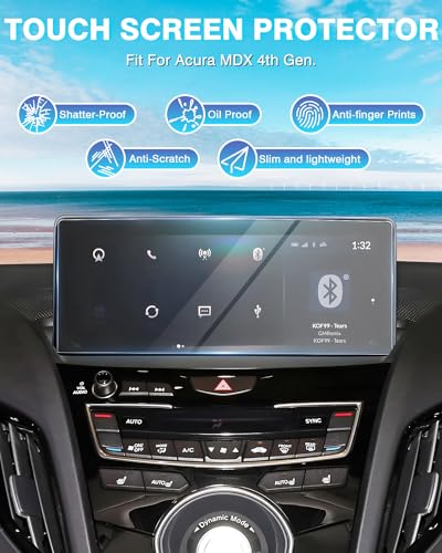 Karltys Upgrade 2 Pack Acura MDX Screen Protector 2022-2026, 12.3 Inch Touchscreen Tempered Glass for Acura Navigation Screen Protector for MDX Accessories - size: 2022-2024 Acura MDX 12.3-Inch