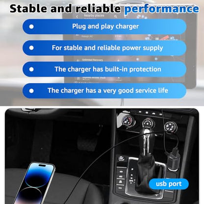 5V Car Charger with USB Port for Rand McNally GPS - Compatible with TND Tablet 85, TND 740,750, OverDryve 7, 8 Pro, and RV Truck GPS Systems - Including Magnetic Slice Mount Replacement AC Adapter