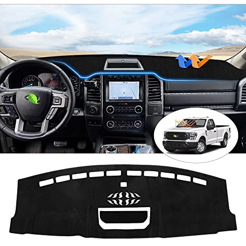 CARTIST Dashboard Cover for Ford F-150 2021 2022-2025 2026,Dash Cover for F150 Accessories,Dash Mat Anti-Slip Silicone Back - size: Ford F-150 F150 2021-2026
