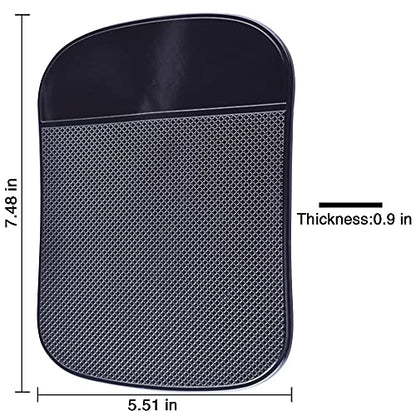 Car Dashboard Sticky Pad (2 Pack), Larger Size Reusable and Washable Anti-Slip Cell Pads with Strong Adhesive, Can Hold Cell Phones, Sunglasses, Coins ect. (7.5" x 5.5")