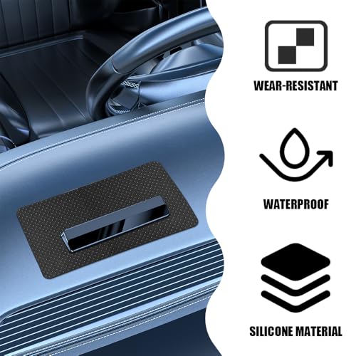 Car Dashboard Anti-Slip Mat, 10.6"×5.9" Universal Car Dash Sticky Rubber Mat, Non-Slip Car Magic Dashboard Sticky Adhesive Mat for Cell Phones, Keys, Coins, Sunglasses (Dots) - color: Dots