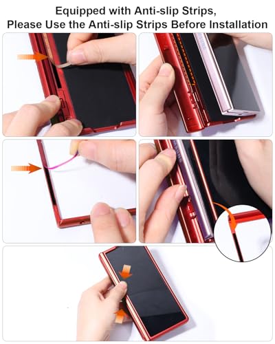AICase for Samsung Galaxy Z Fold 6 Case [Heavy Duty Protective][Camera Lens Cover][Hinge Protection][360°Ring Magnetic Kickstand] Rugged Shockproof 360 Full Protective Phone Cover for ZFold 6 2024_2 - color: Red+Magnetic stand