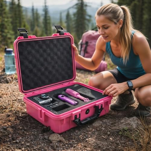 Relaxweex 16.3 x 6.5 x 3.7 Inch Hard Case, Grid Shell, Rose Red - color: Rose Red, size: 16.3 x 6.5 x 3.7 Inch, style: Grid Shell