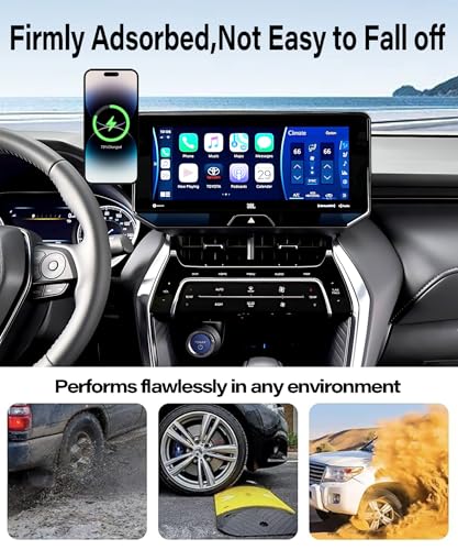 Car Phone Mount for Toyota Venza 2021 2022 2023 2024 9" Screen Accessories - size: fit for Toyota Venza 2021-2024 (12.3 Inch Screen)