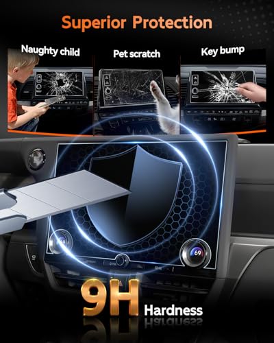 CDEFG For 2024 2025 2026 Lexus GX 550 Screen Protector - 14 Inch 9H HD Tempered Glass - GX550 (Premium/Luxury/Overtrail) Touchscreen Accessories - color: Lexus GX 14 Inch Glossy