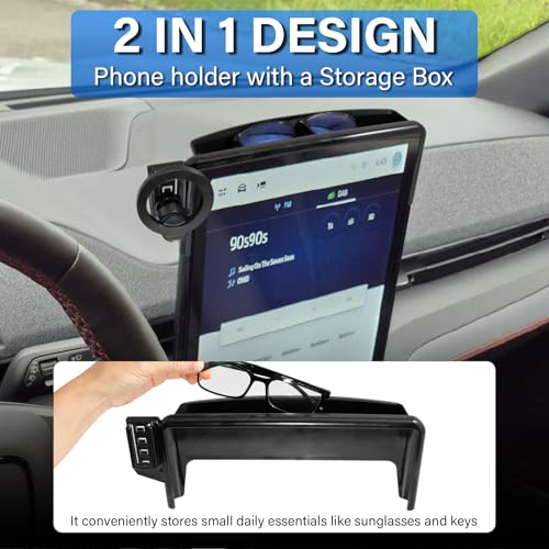 Car Phone Holder for 2021-2026 Ford Mustang Mach-E Accessories 15.5 Screen - size: For 2021+ Mach-E, 15.5-Inch