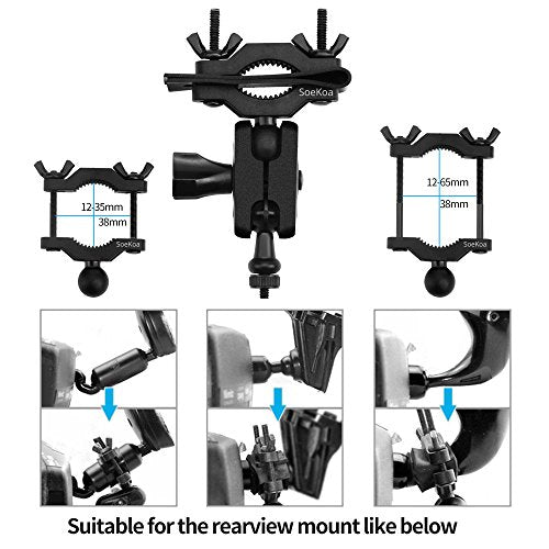 Dash Cam Mirror Mount , with 16 Different Joints, Compatible with APEMAN, UGSHDI, Old Shark, Vantrue, Rexing V1P, YI 2.7", Z-Edge, Peztio, Falcon F170, Roav, KDLINKS X1, Crosstour and 99% Dash Cam