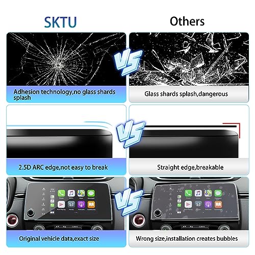 SKTU Screen Protector Foils for 2017-2022 CR-V CRV 7In Navigation Display Tempered Glass 9H Hardness HD Clear Honda LCD GPS Touch Screen Protective Film - color: 2017-2022 CR-V 7In Tempered