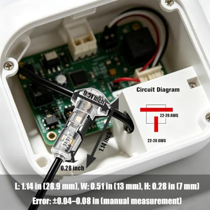 T 탭 커넥터, LED 22-20 AWG용 납땜 없는 3방향 1핀 10팩 - size: 3 Way 1 Pin (T1)