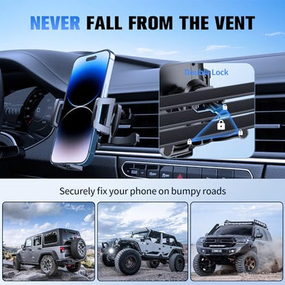 SUUSON Upgraded 3-in-1 Car Phone Holder Mount for Car, Carbon Black - color: Carbon Black